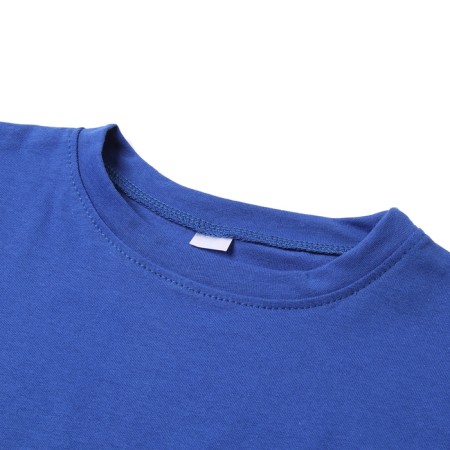 Baby T -shirt with a lowered shoulder, blue color, height 122 cm-1