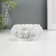 Glass of glass per 1 candle "Royal pattern" transparent 3.5x7.3x7.3 cm
