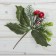 Decor "Winter Dreams" a twig with a berry and a bump, 14 cm