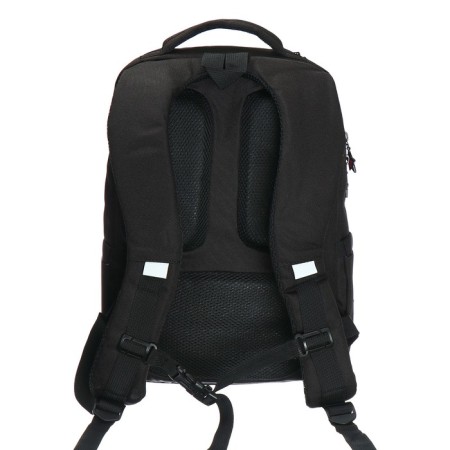 School backpack, 39 x 26 x 17 cm, Grizzly, "starfall", ergonomic back, black-4
