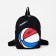 Baby backpack on lightning, 3 outer pockets, black color