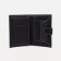 Male purse on a button, document for documents, black color