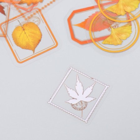 Stickers for creativity "Tags - autumn leaves" set of 30 pcs 0.2x8x11 cm-2