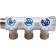 Aqualink threaded manifold, 3/4 "x3/4" x1/2 ", internal/outer, 2 outputs, with valves