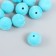 Beads for creativity velvet spraying "Blue water" set 10 pcs d = 1.4 cm