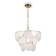 Suspended lamp 60W, 5khe14, 33x47 cm, brass