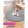 Tables on the table “Circum flowering”, round, oxford, elastic band, size 120x120 cm, diameter 75-100 cm