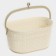Set for the bathroom 7 objects: basket 4 pcs, basket for linen, bucket for garbage, ruff, beige color