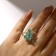 Ring "Marmalade Bear", blue color, size 17