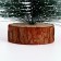 New Year's decor "Green Christmas tree in the snow" 8 × 8 × 40 cm