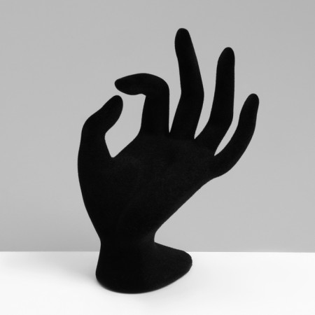 Stand for jewelry "Hand" 8.5 × 7 × 16 cm, black color-1