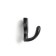 Hook furniture tundra KM201BL, two -rod, black color