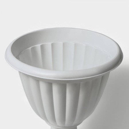 Street Kashpo on the leg is high "jasmine", 12 l, white color-2