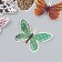 Butterflies cardboard "animal skins" set 12 pcs h = 4-10 cm on magnet
