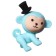 Figure eraser "Monkey", mix