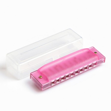 Music Life's Harry, Diatonic, 10 holes, C-Major, with a case, pink