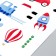 Sticker Plastic Interior Color Rostomer "go, swim, fly" 60x90 cm