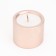 Свеча "Цилиндр" в подсвечнике из гипса малый, 5х3,5см,шампань