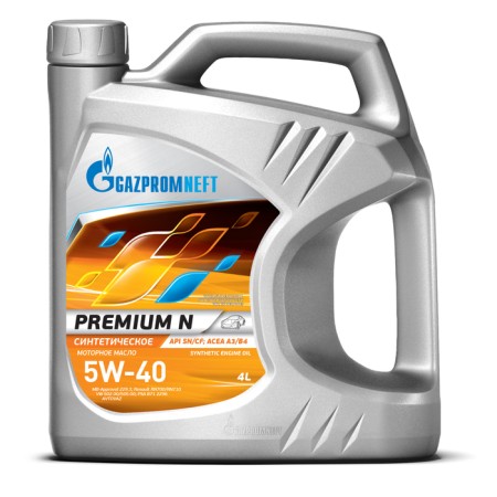 Motor oil Gazpromneft Premium N 5W-40, 4 liters
