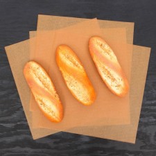 Parchment siliconized, brown, fatty, 30 x 30 cm, 500 sheets
