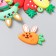 Decor for creativity rubber "Fruits with muzzles" set of 15 pcs mix 2.5x3 cm