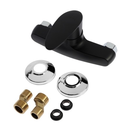 Soul mixer Zein Z3672, single-leaf, without shower set, ABS plastic, black-7