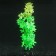 Silicone Aquarium plant, glowing in the dark, 6.5 x 19 cm, green