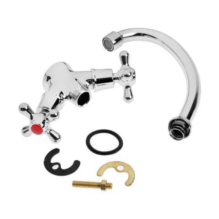 Kitchen mixer Zein Z2481, Cran-Box Brass 1/2 ", without eyeliner, chrome-4