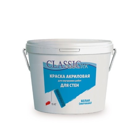 Water-dispersion paint for walls, 15 kg