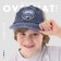 Baby cap for a boy with a Never, jeans, rr, 52-54 5-7 years