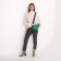 Bag Cross-Bodi with a zipper, green color