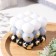 Figure Aromatic candle with a whip "Babble Cube", 6 cm, white-black, skin and cookies