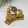 NECSK Polystone for bronze "3 toads with crystal" 6.5x12x12 cm