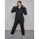 Ski suit female, size 44, black color
