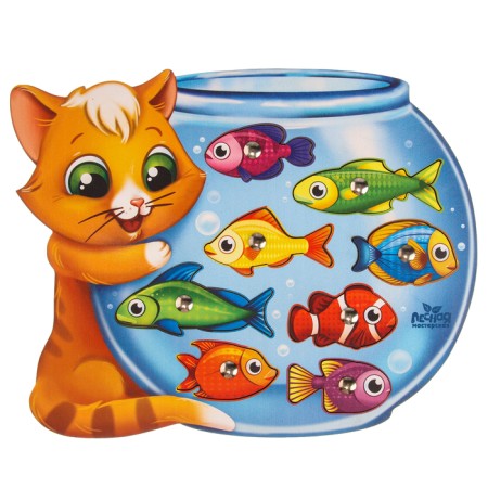 Magnetic fishing "cat", puzzle-3