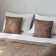 Cover with pillowcases "Dallas", size 230x250 cm, brown color