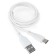 Cable Cablexpert CCB-USB2-amcmo1-1MW, type-C-USB, 3 A, 1 m, fast charging, white