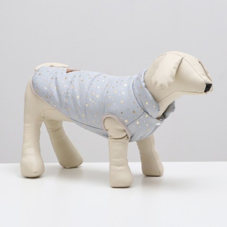 Dog jacket "Star Way", size XL, gray (DS 40, Osh 34, OG 50 cm)