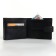 Male purse on the button, black color
