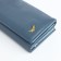 Women's wallet on magnets, blue color