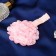 Hair bandage "lace" peony, 15x1.8 cm, pink