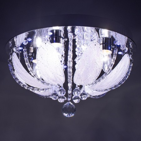 Svetogor chandelier "Melbourne" 4x60W E27 LED lighting chrome 40x40cm-2