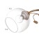 Aleste chandelier 3x60W E27 gold 52x52x23cm