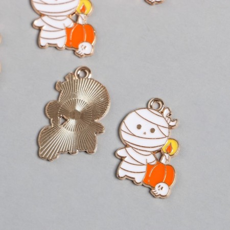 Decor for creativity metal, enamel "Mummy" 2.5x1.8 cm