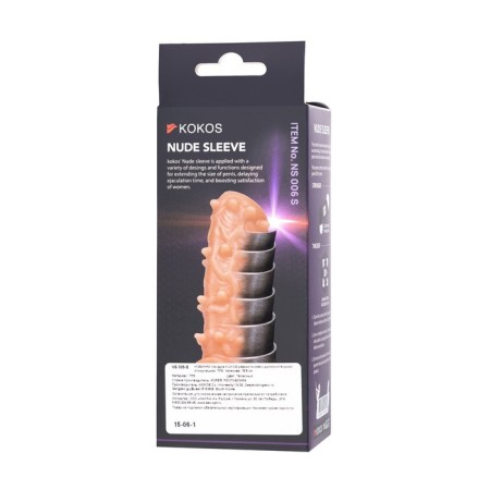 Kokos nozzle is realistic with additional stimulation, TPE, bodily, 15.6 cm, s-9