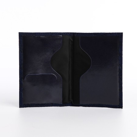 Cover for passport, dark blue color-4
