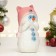 New Year's figure "Snowman in a pink hat" 18cm