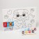 Picture on numbers for children "puppy with a bone", 20 x 30 cm
