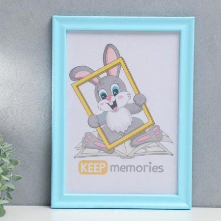 Photo frame L-6 21x30 cm Blue (plastic screen)