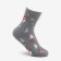 Terry socks female, gray/snowman color, size 23-25